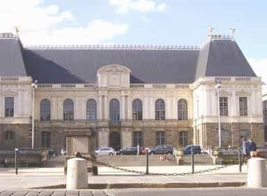 parlament palace in rennes, france