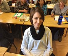 At the beginning of the in-class course