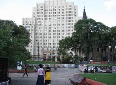 a square in a park, buenos aires, argentina