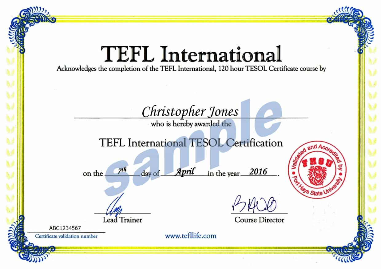 Tefl International Certificate ITTT