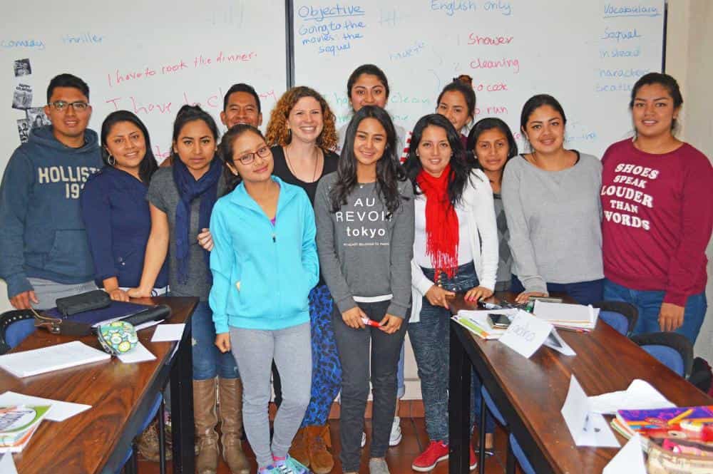 Happy Students and Teachers in Guatemala