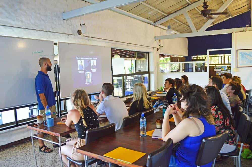 Theoretical teaching sessions in Costa Rica