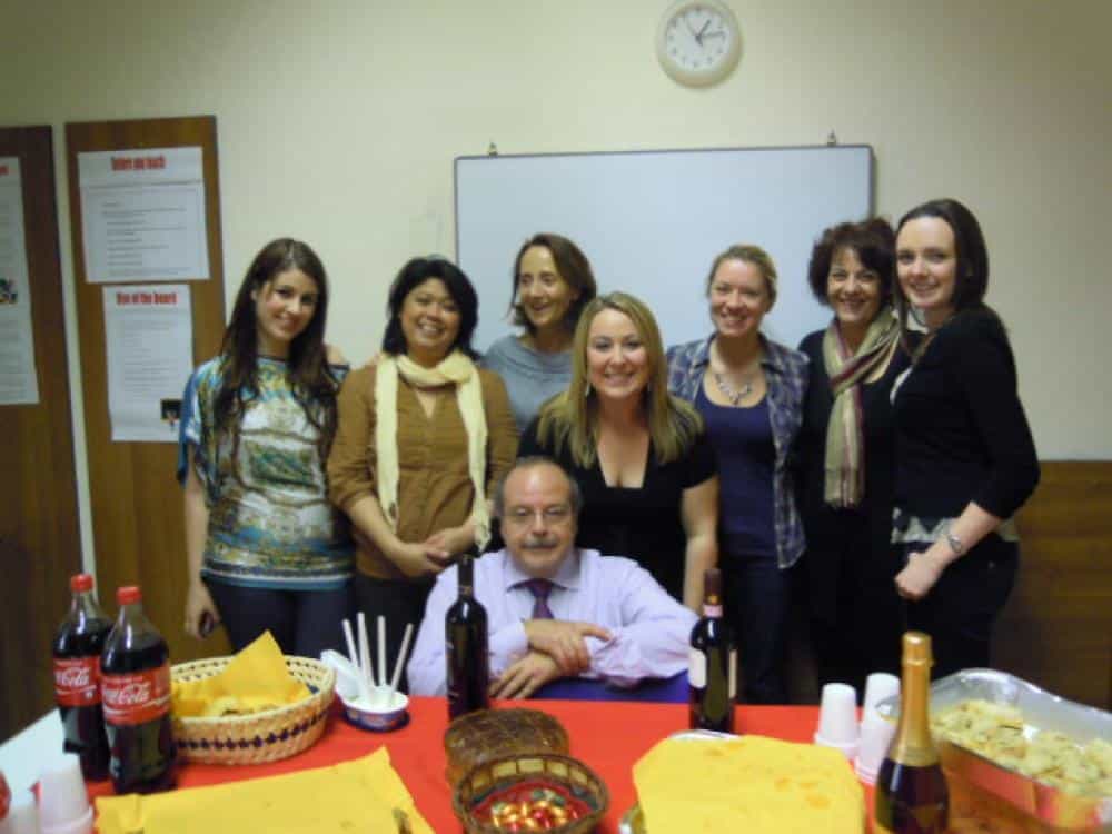 Happy Students and Teachers in Rome